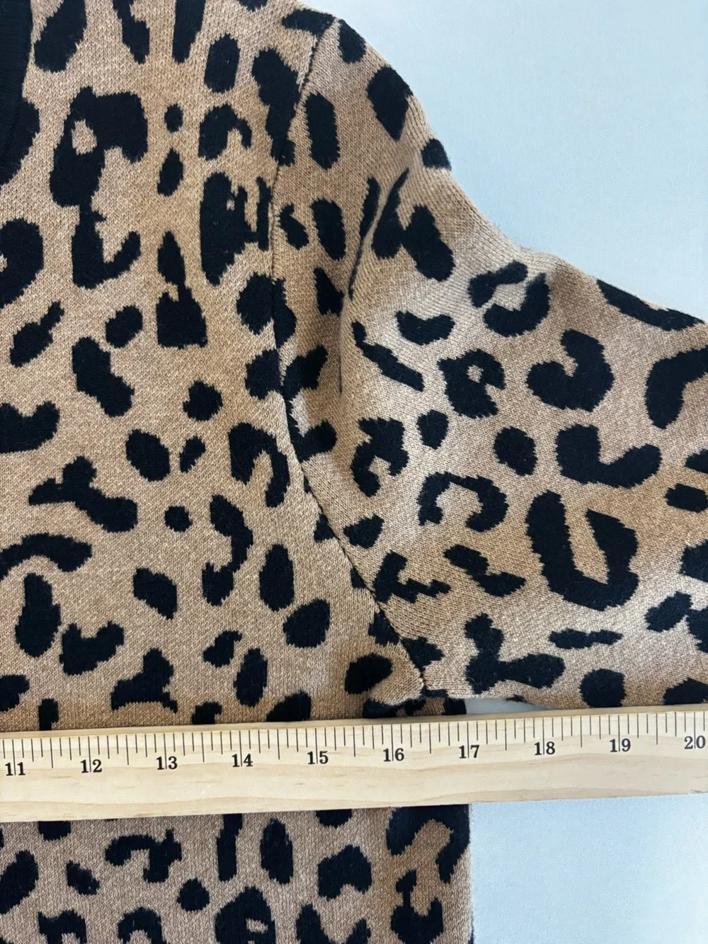 J.Crew Leopard Wool Blend Sweater Dress Brown Black Size S